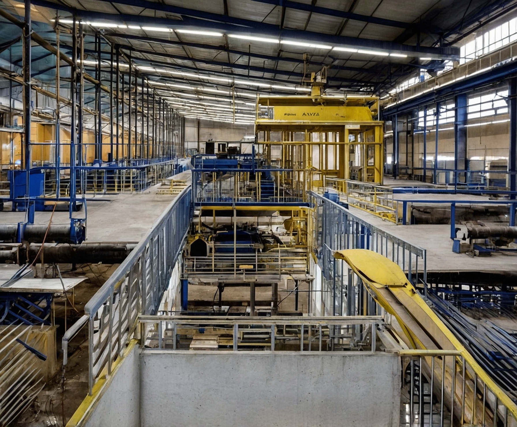 Planta de fabricación industrial moderna en Madrid